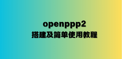 openppp2搭建及简单使用教程